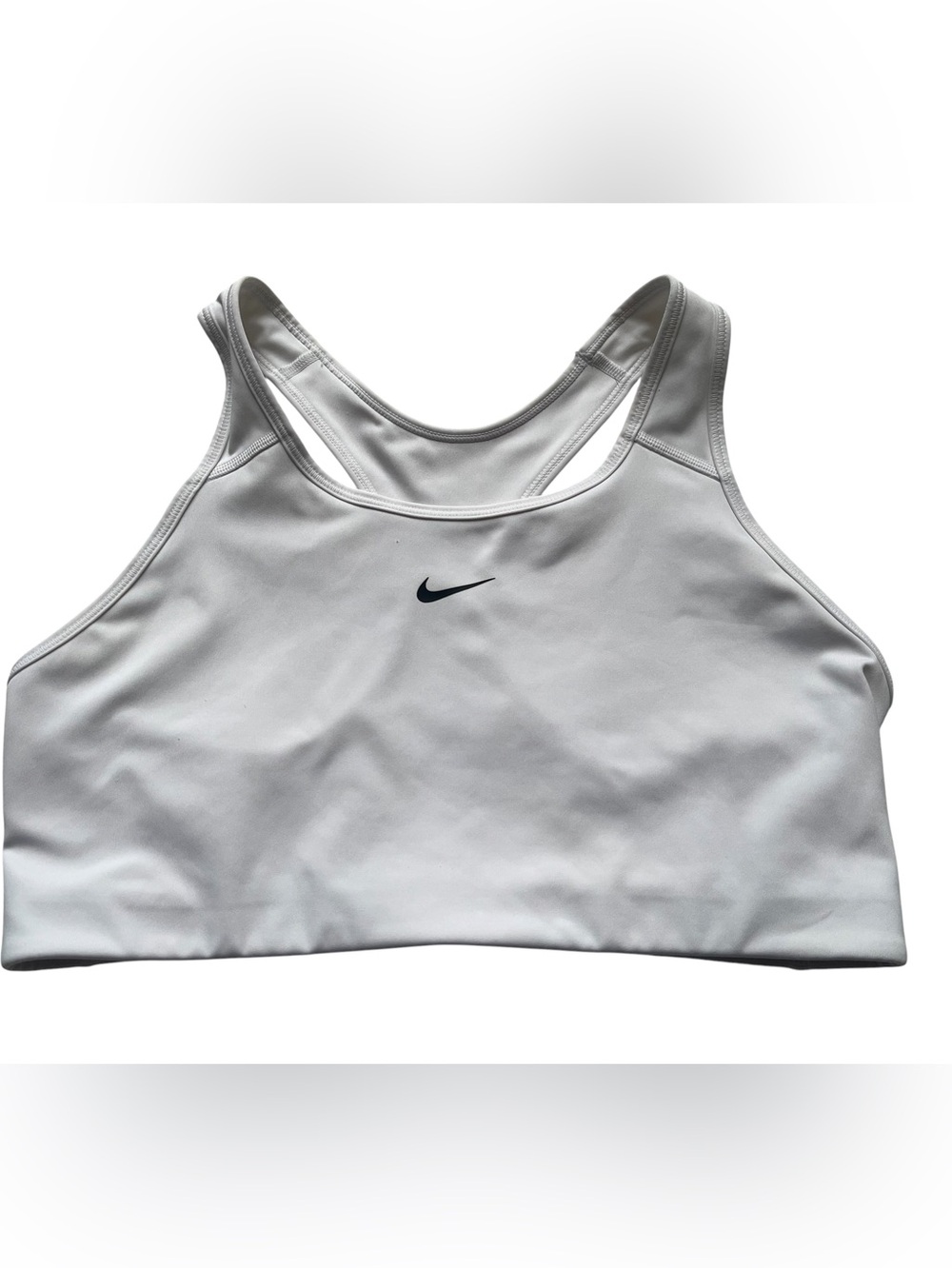 Nike Swoosh Medium-Support 1-Piece Pad Sports Bra BV3636 Women’s XL White